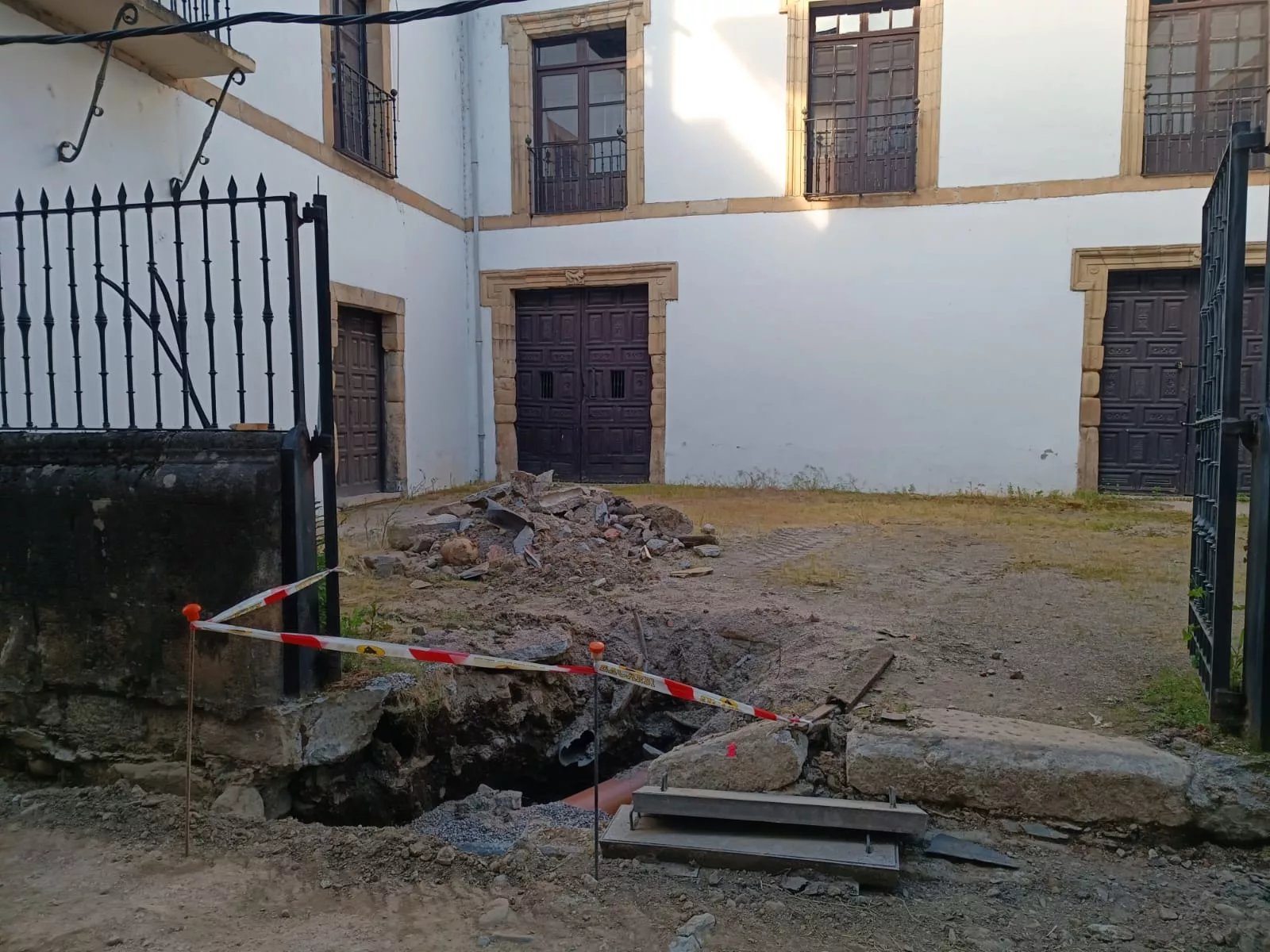 Las Obras De La Calle Del Agua En Villafranca Avanzan Contrarreloj