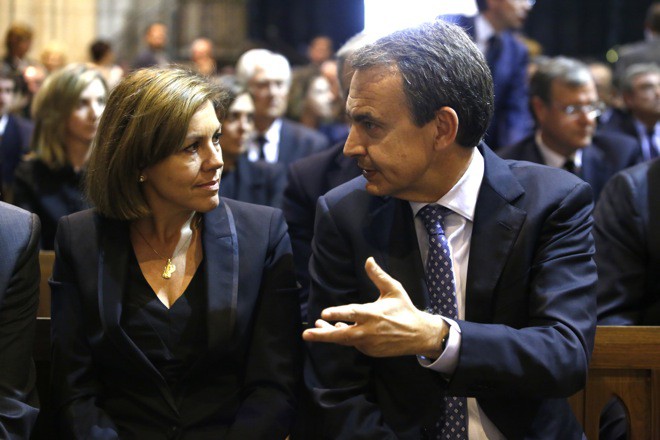 María Dolores de Cospedal y José Luis Rodríguez Zapatero (C.S.Campillo/Ical)