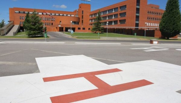 Helipuerto del Hospital El Bierzo. / C. Sánchez