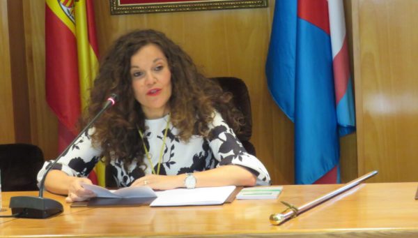 Silvia Cao, en su primera intervención como alcaldesa de Bembibre