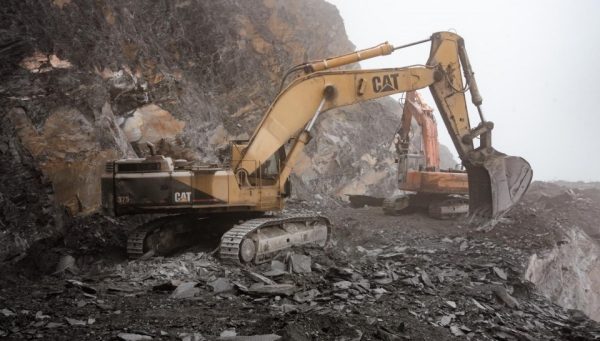 Explotación de pizarra en el Bierzo