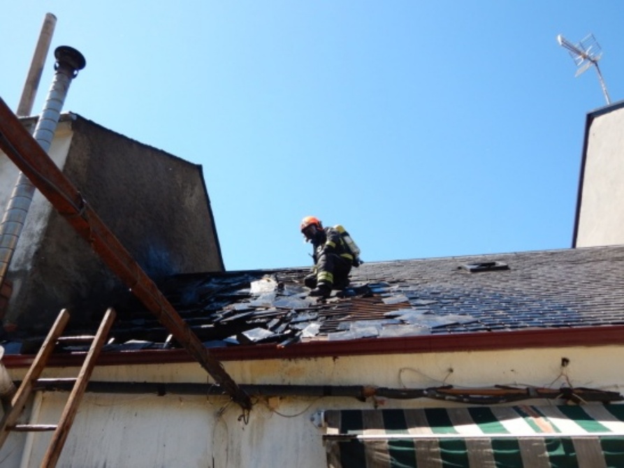 Incendio en una vivienda de Bembibre