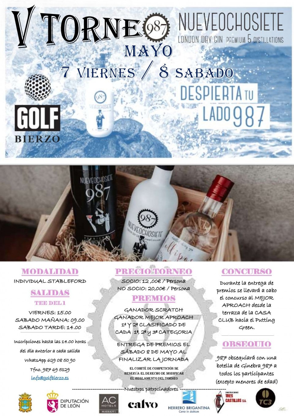 V Torneo Gin 987 en el Club de Golf