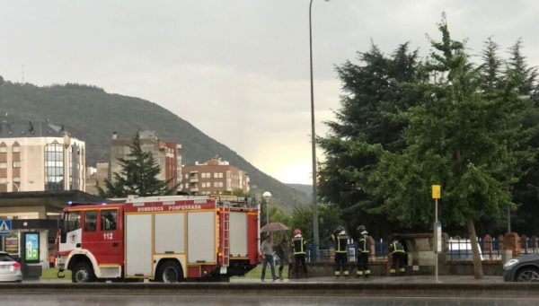 incendio en un transformador