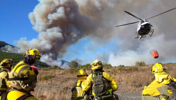 incendio en Rubiá