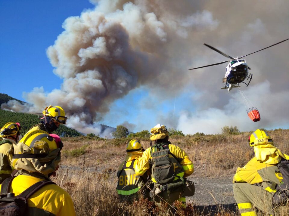 incendio en Rubiá