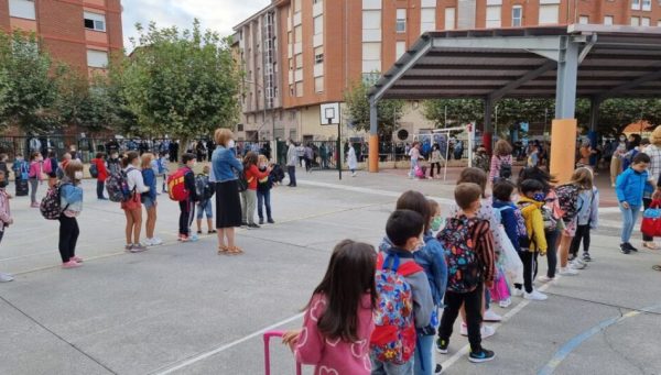 Vuelta al cole en el colegio Navaliegos de Ponferrada