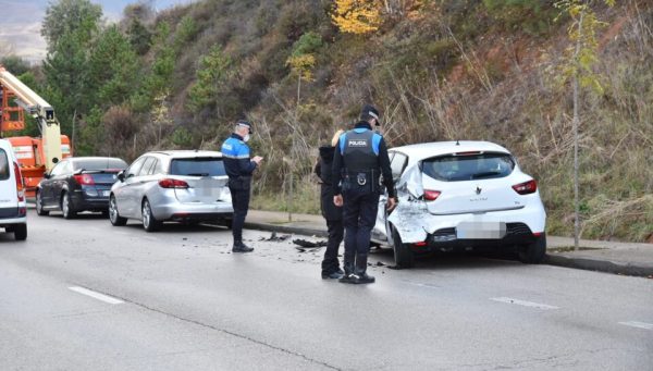 Accidente en la carretera a Santo Tomás