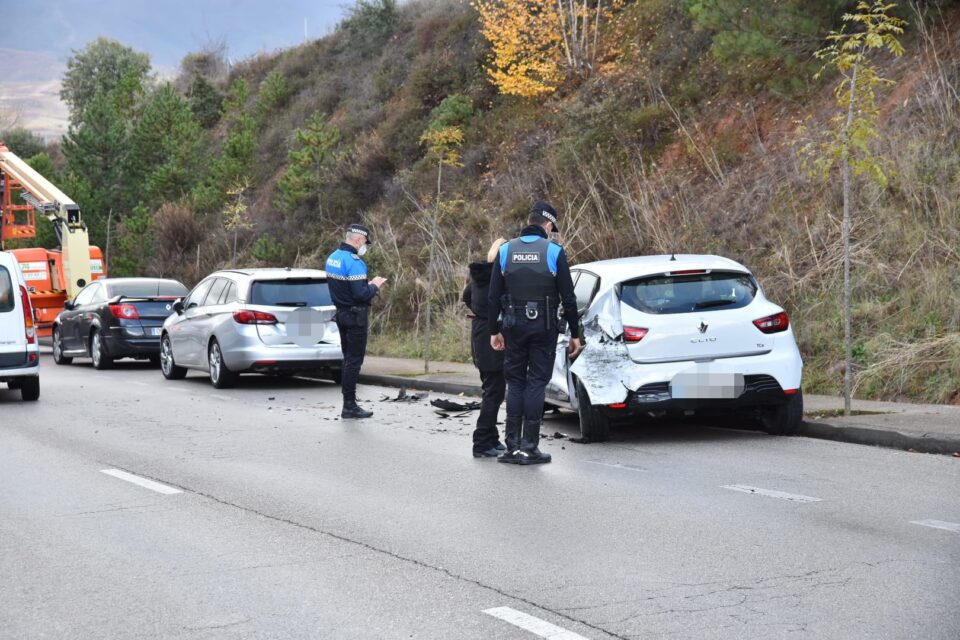 Accidente en la carretera a Santo Tomás