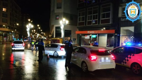 Foto de archivo de un control de la Policía de Ponferrada