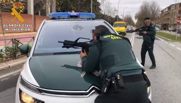 Foto de archivo de un simulacro de atentado terrorista en Ávila / Guardia Civil