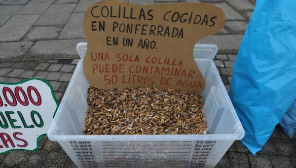 Colillas recogidas por Proyecto Orbanajo