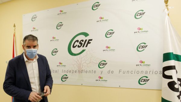 El presidente de Csif Castilla y León, Benjamín Castro