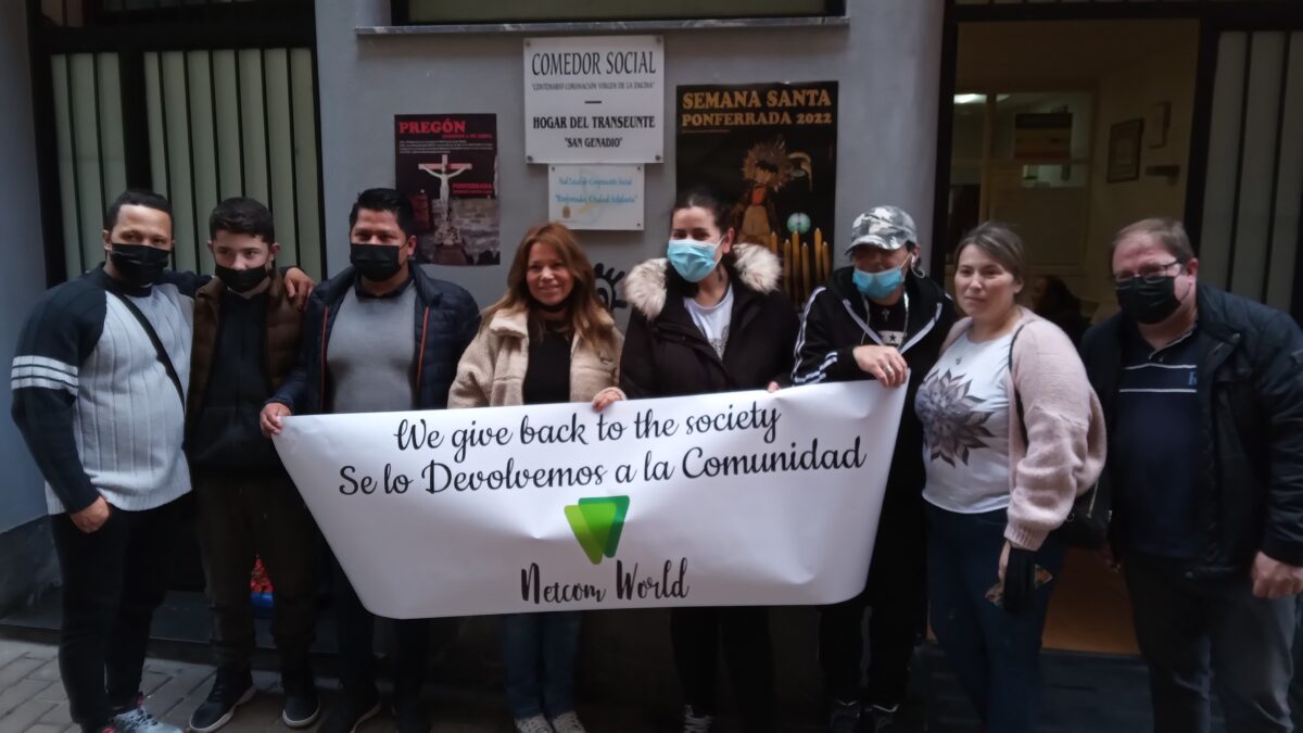 Donación de Netcom World al Hogar del Transeúnte de Ponferrada