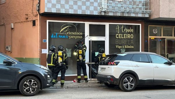 Incendio en un local comercial de Cacabelos