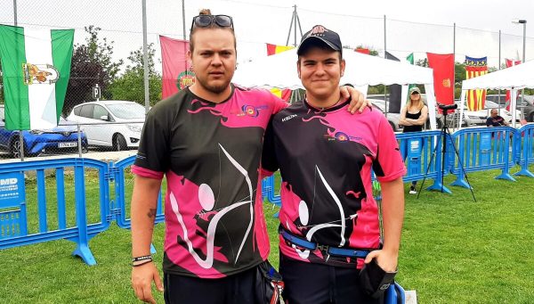 Los hermanos Alejandro y Héctor González Manuel, en la competición celebrada en Valladolid