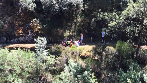 Rescate de una senderista en Las Médulas