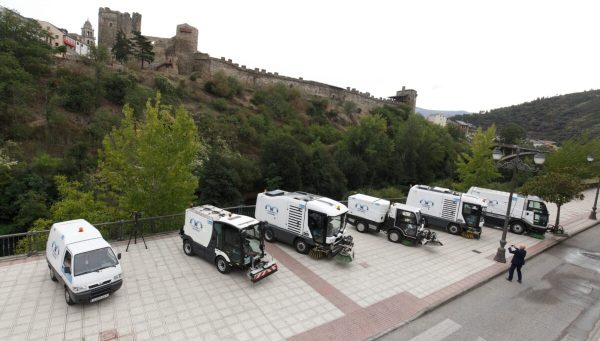 Presentación del nuevo servicio de limpieza viaria de Ponferrada