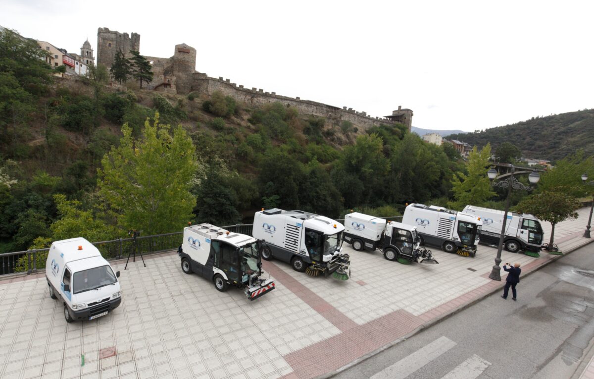 Presentación del nuevo servicio de limpieza viaria de Ponferrada