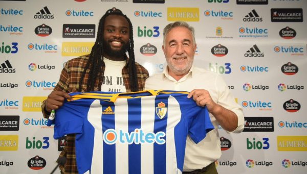 Jordan Lukaku y José Fernández Nieto, en la presentación del jugador belga