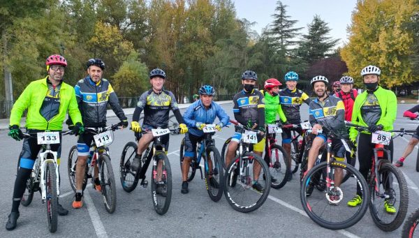 Participantes en la I BTT Ruta del Vino de Valdeorras