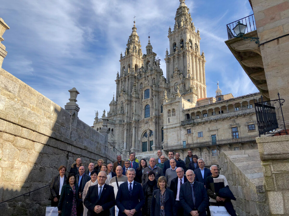 Miembros de la Asociación de Municipios del Camino de Santiago visitaron Compostela el pasado fin de semana