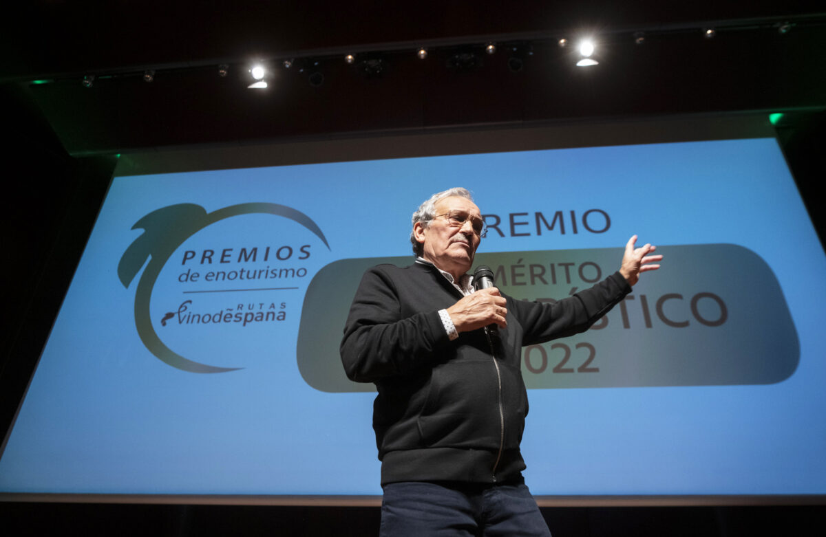 José Luis Prada, en la entrega de los premios 'Rutas del Vino de España'