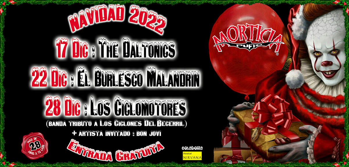 Cartel Navidad 2022. / Morticia