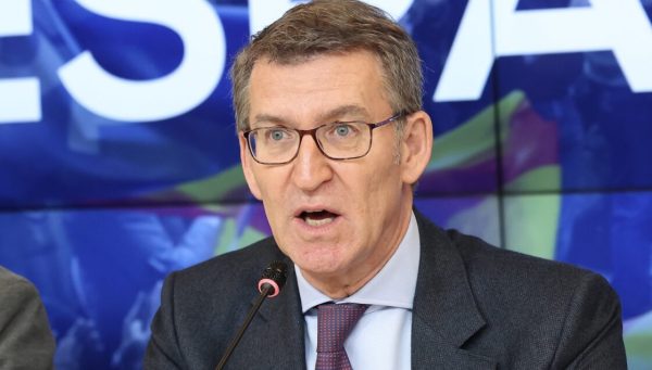 El presidente del PP, Alberto Nuñez Feijoo