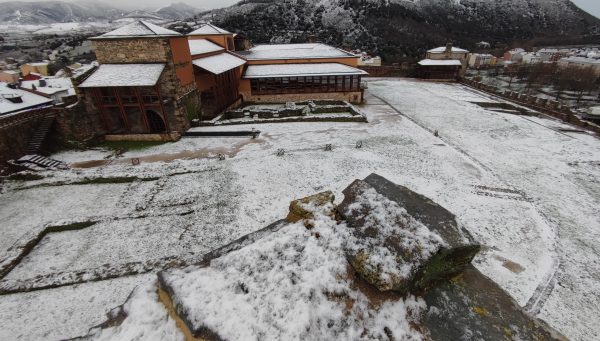 Nieve en el Castillo de Ponferrada