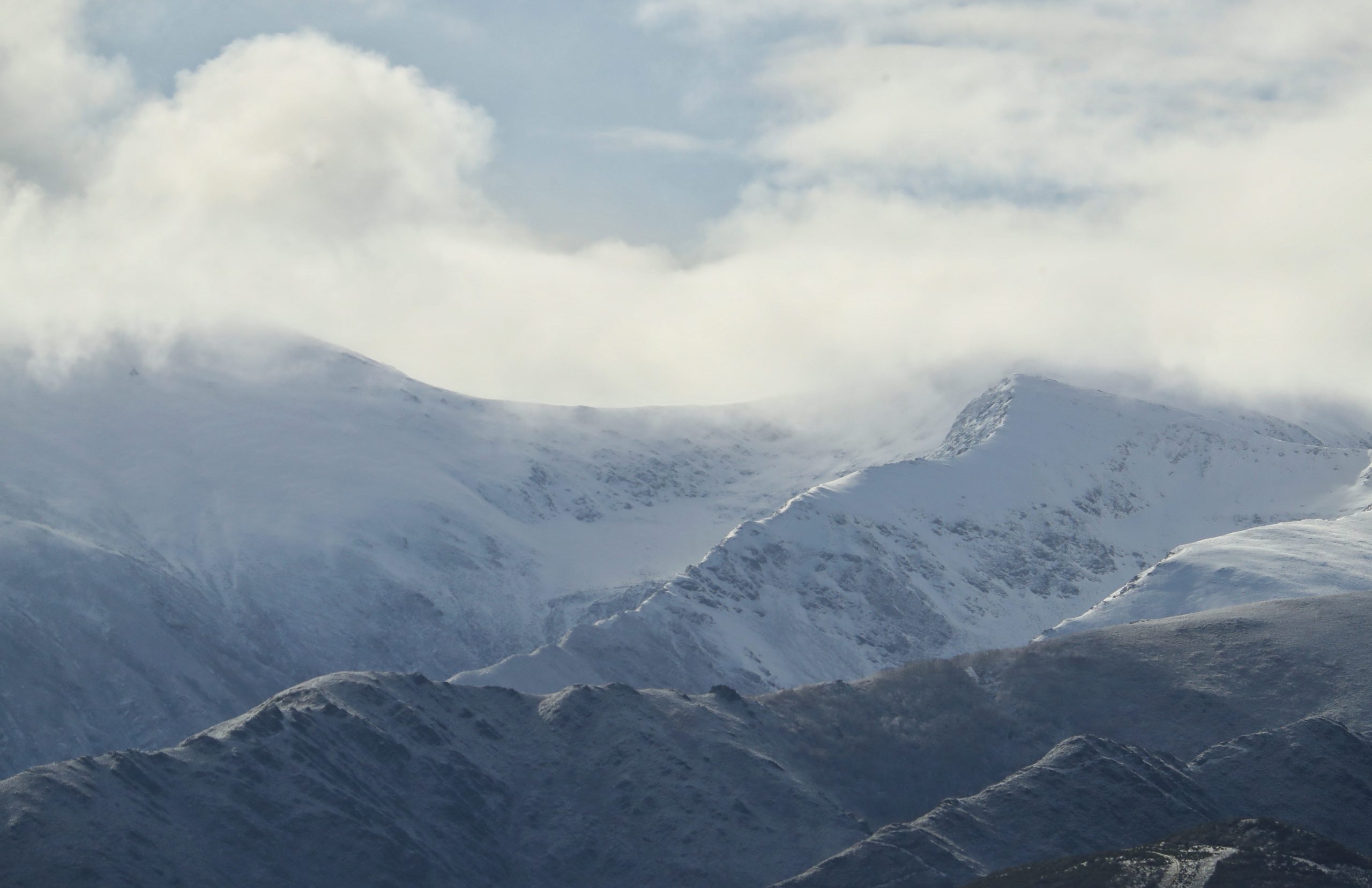 Nieve en las montañas de la comarca del Bierzo. / César Sánchez - ICAL