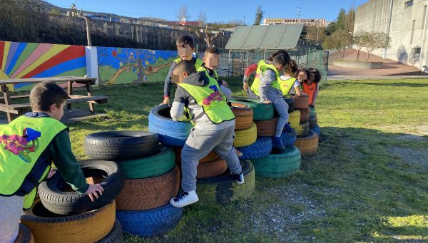 Escolares de Toral de los Vados participantes en el Proyecto Pelgro