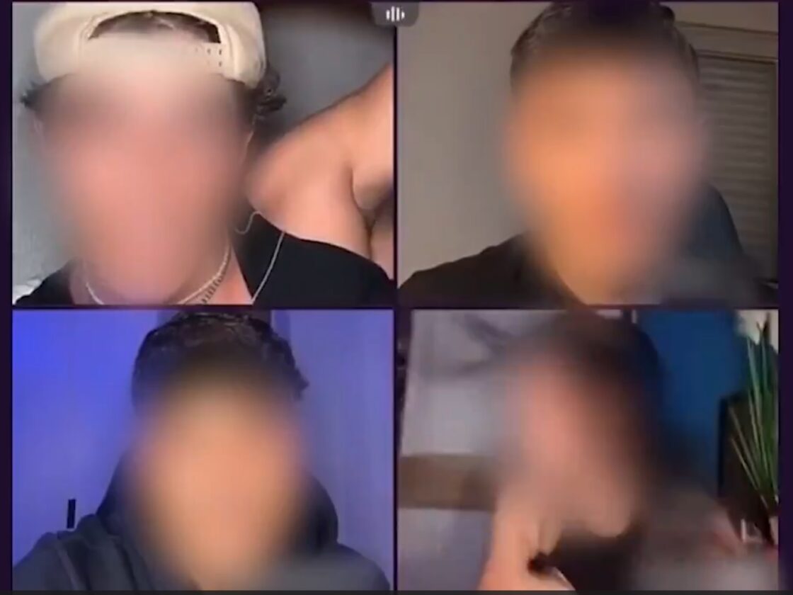 Captura del vídeo de la agresión en TIkTok