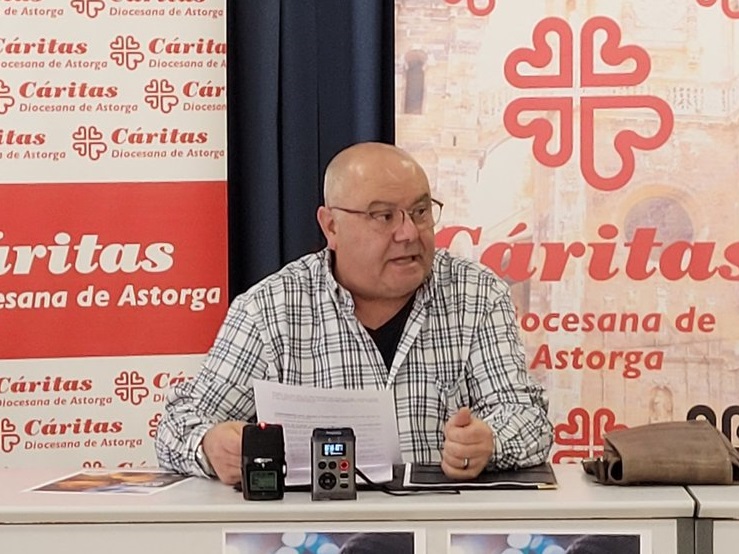 El delegado diocesanio de Cáritas Astorga, Francisco Turrado