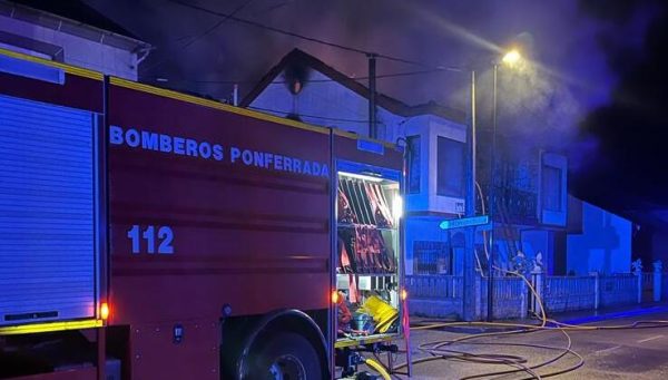 Incendio en una vivienda. / Ayuntamiento de Ponferrada