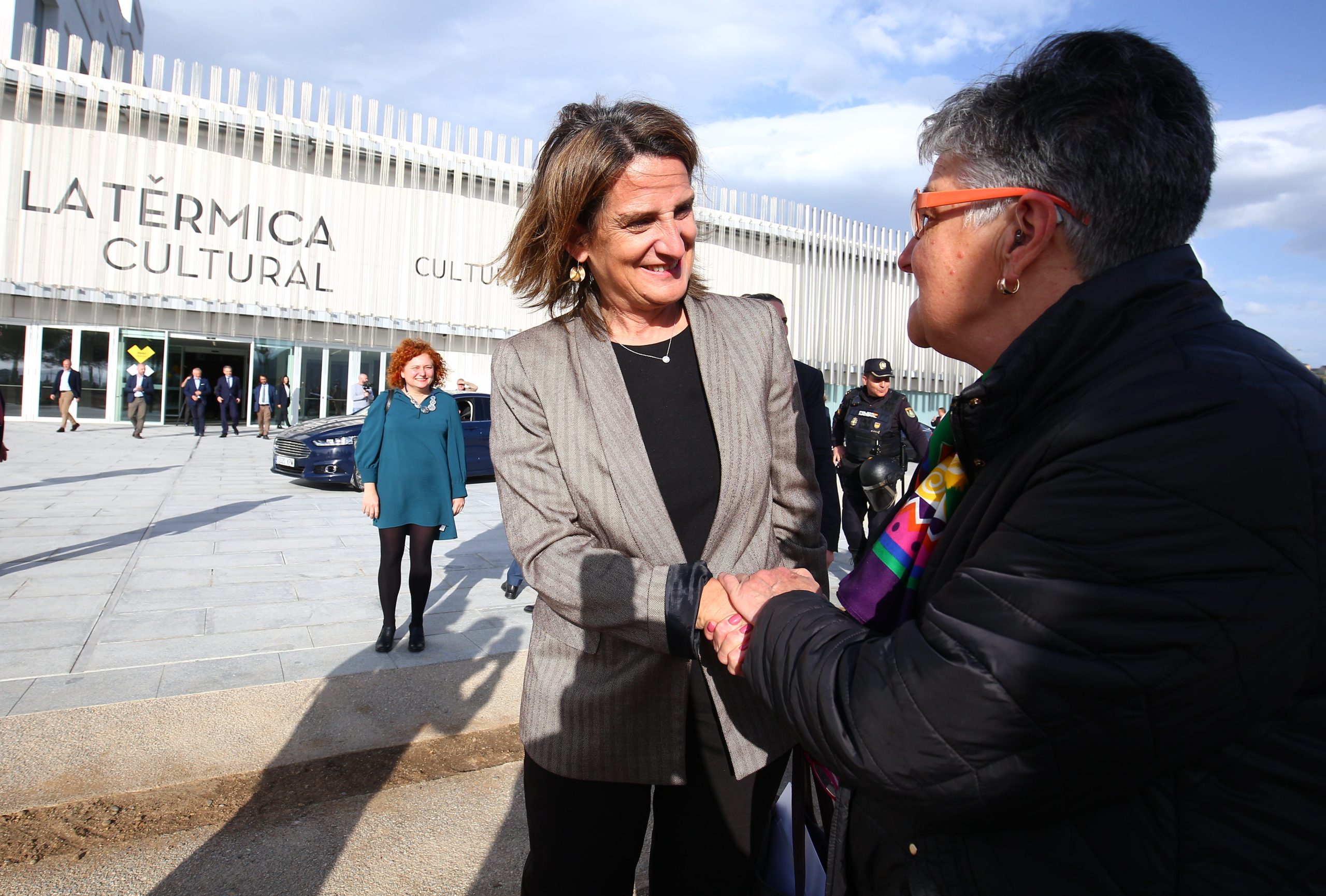 La vicepresidenta tercera del Gobierno y ministra para la Transición Ecológica y el Reto Demográfico, Teresa Ribera, inaugura el proyecto La Térmica Cultural.