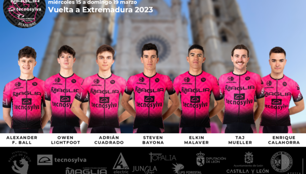 Alineación vuelta Extremadura. / Maglia Tecnosylva Bembibre Cycling Team