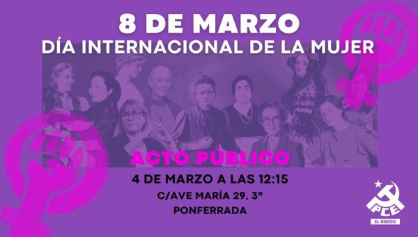 Acto PCE Bierzo Día de la Mujer