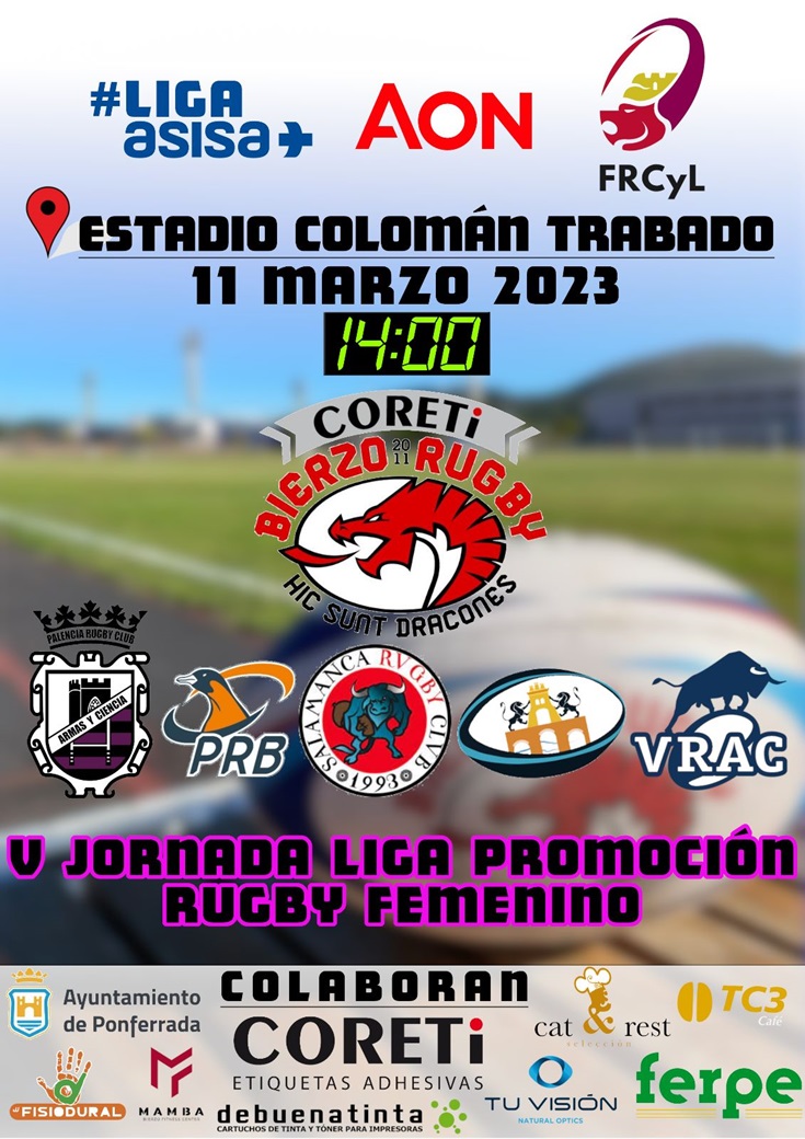 Cartel jornada rugby femenino