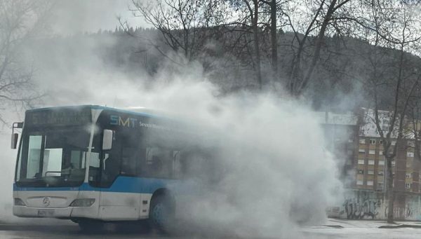 Incendio de un autobús urbano de Ponferrada