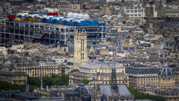 Torre de Santiago en la iglesia de Saint-Jacques de la Boucherie, en pleno centro de París