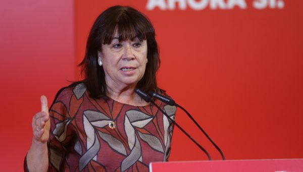 Cristina Narbona, en un acto con el PSOE de Castilla y León