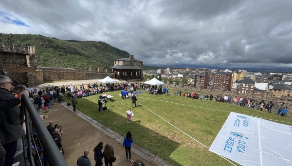 Celebración del Peso Templario en el interior del Castillo de Ponferrada. / Claudia Cabo