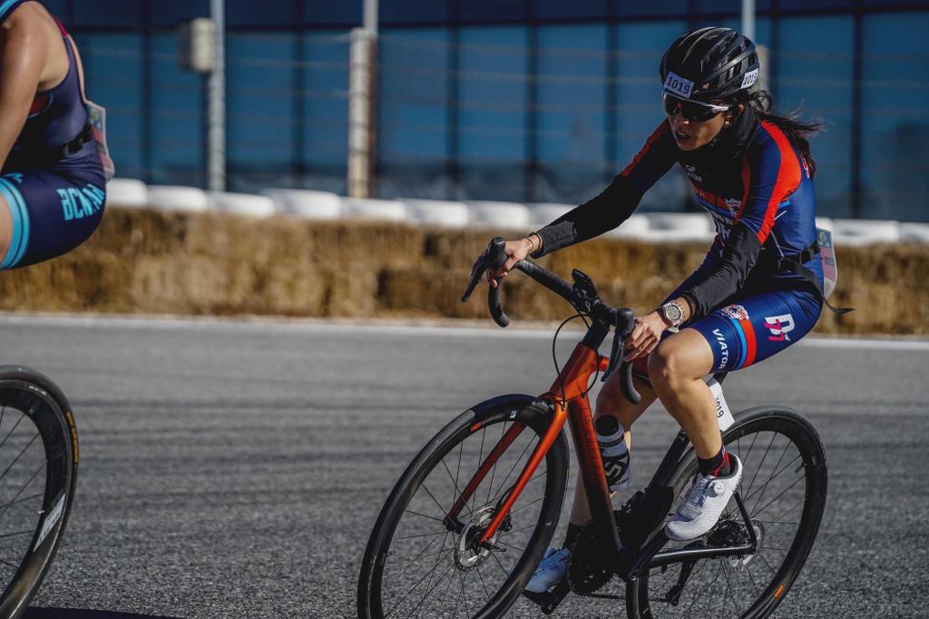 Raquel Fernández en el Campeonato de España de duatlón. / EBD