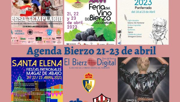 Agenda Bierzo 21, 22 y 23 de abril. / EBD