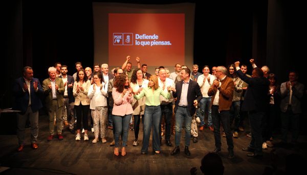 La ministra de Transportes, Movilidad y Agenda Urbana, Raquel Sánchez, durante la presentación en Bembibre de las candidaturas del PSOE del Bierzo y Laciana