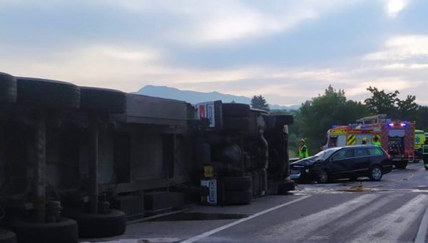 Accidente en Vilamartín de Valdeorras.