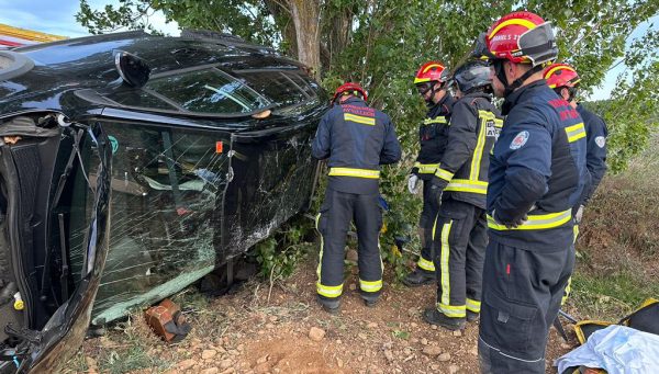 Fotografía del accidente. / Bomberos de León