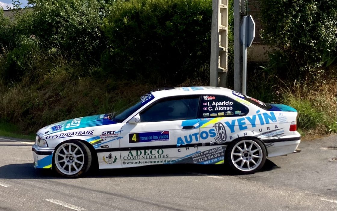 Israel Martínez, en el Rallysprint de Toral de los Vados