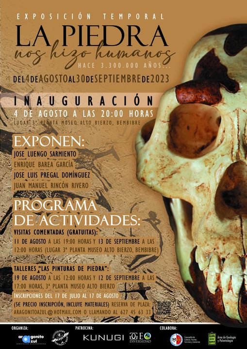 Cartel 'La Piedra nos hizo humanos'. / Ayuntamiento de Bembibre